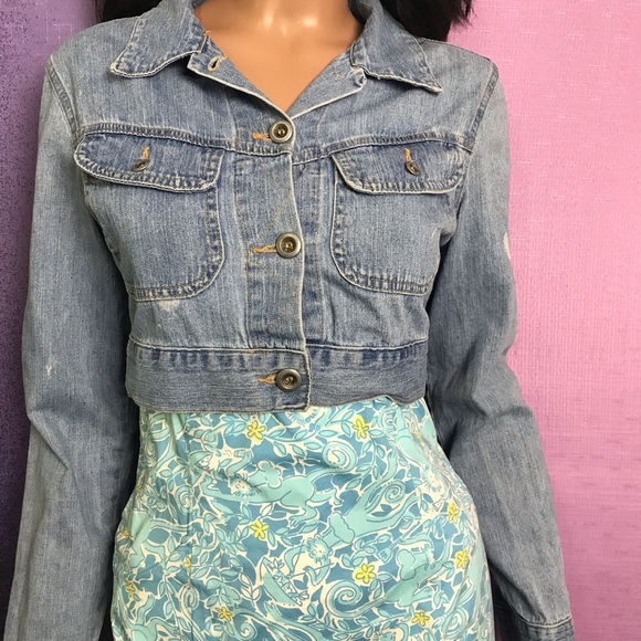 Vintage Jackets & Blazers - Vintage 90s Billy Blues Cropped Denim Jacket